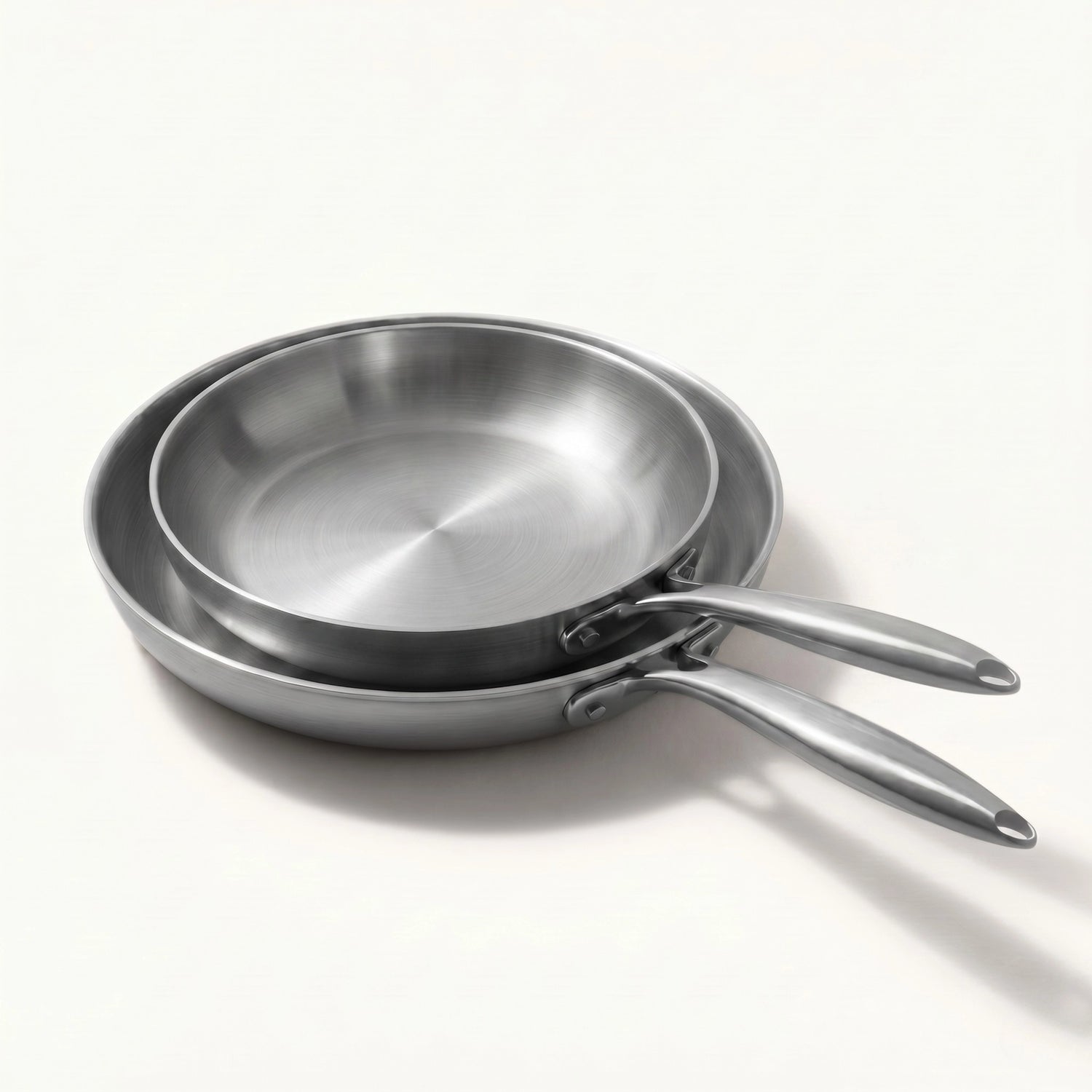 Linea Intégrale – set de 2 poêles en inox