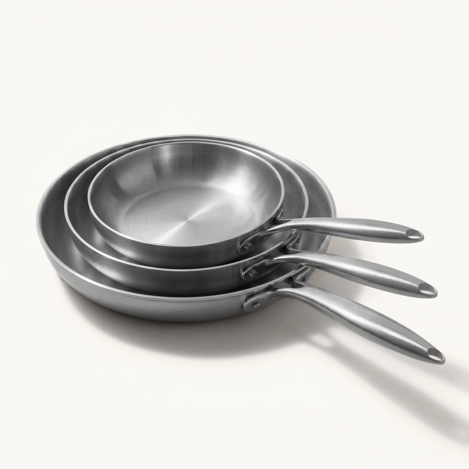 Linea Intégrale – set de 3 poêles en inox